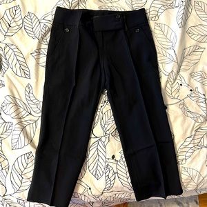 Black trouser capris